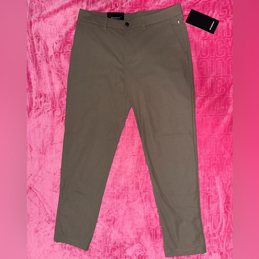 NWT Lululemon Athletica Dark Olive ABC Classic-Fit Trouser
34L *Warpstreme